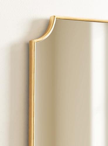 Kate and Laurel Healey Glam Scalloped Wall Mirror; 22 x 30; Gold; Minimal Scallop Mirror for Classic Traditional Wall Decor thumbnail 5