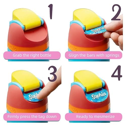 Personalized 3D Name Plate Compatible with Owala Water Bottle 24oz 32oz 40oz | 80 Color Options, 12 Font Options | Custom Name Plate Freesip Topper thumbnail 5