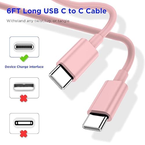 iPhone 16 15 Charger Fast Charging,20W Apple iPad USB C Fast Charger,2Pack 6ft USB C Wall Charger Block for iPhone 16/16 Pro/16 Pro Max/15/15 Plus/15 Pro/15 Pro Max, iPad Pro/Mini, MacBook thumbnail 2