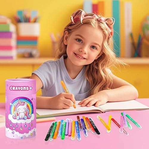 DreamCandy Twist Crayons for Toddlers,24 Colors Non Toxic Washable Crayons for Kids,Art Supplies Drawing Coloring Crayon Set,Gift for Boys and Girls,Back to School,Stocking Stuffers thumbnail 3