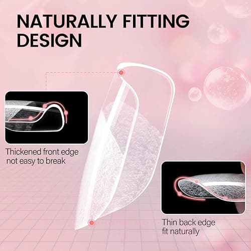 AILLSA Gel Nail Tips Kit Extra Short Square Nail Tips 120pcs, Upgrade Glue Gel 30g for False Nail Tips, Nail Extensions Full Kit with Portable Nail Lamp for Beginners thumbnail 3