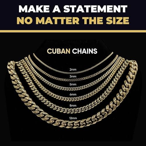 GLD Cuban Link Chain for Men and Women - Gold-Plated Micro Cuban Chain with Premium Storage Travel Pouch - Snatch-Proof Clasp, Sweat-Proof and Fade-Resistant - Lifetime Quality, Designed in Miami thumbnail 4