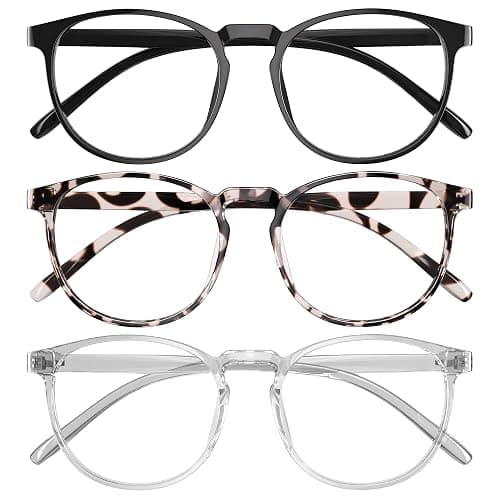 kunchu Blue Light Glasses for Woman & Men - Anti Eyestrain Blue Light Blocking Glasses Lightweight Retro Gaming Glasses - Image 1