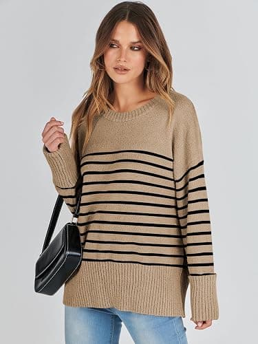ANRABESS Women's Oversized Sweaters 2026 Long Sleeve Fuzzy Knit Casual Chunky Pullover Sweater Fall Outfits Clothes thumbnail 8