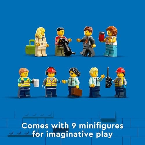 LEGO City Passenger Airplane Toy - Building Set for Boys & Girls, Ages 7+ - Educational Gift for Kids - W/Buildable Vehicle Toys & 9 Minifigures - 60367 thumbnail 7