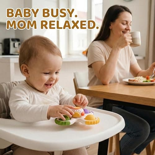 ALASOU 3PCS Pop Suction Cup Spinner Sensory Airplane Travel Toys for 1 Year Old Boy Girl Infant Toddlers|Novelty Spinning Tops 12 18 Months|1 2 Year Old Boy Birthday Gift|Baby Bath Toy Kids Ages 1-3 thumbnail 5
