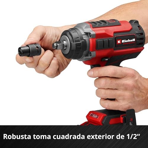 Einhell Professional Atornillador de impacto con batería IMPAXXO 18/450 Power X-Change (18 V, 450 Nm, 3 niveles de potencia, sin escobillas, recepción de 1/2", incl. set de tuercas, sin batería) thumbnail 9
