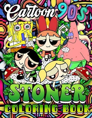 Coloring Book: 42+ New Stoner Design, Coloring Pages To Have Fun And relaxation, Great Idea Gift For Cartoon Fans, Coloring Book for Adults (German Edition) - Image 1