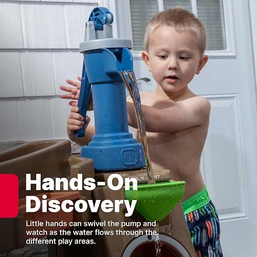 Step 2 Pump & Splash Discovery Pond Water Table, Kids Water Sensory Activity Pool, Summer Outdoor Toys, 10 Piece Toy Accessories, For Toddlers 2+ Years Old thumbnail 7