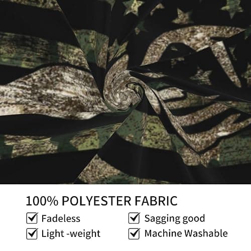 MINIOZE Camo Camouflage American Flag Hunting Deer Tapestry Wall Hanging Home Decoration Bedroom Decor Living Room Balcony 40 X 60 Inch thumbnail 5