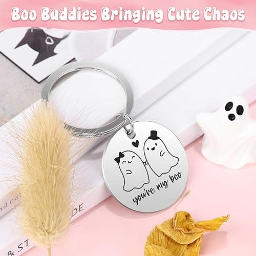 Boo Basket Stuffers for Women Halloween Gifts for Women Adults Teens Girls Kids Spooky Basket Stuffers Ideas for Woman Her Cute Halloween Care Package Gift Box Boo Themed Items Stuff Ghost Basket Kit thumbnail 6