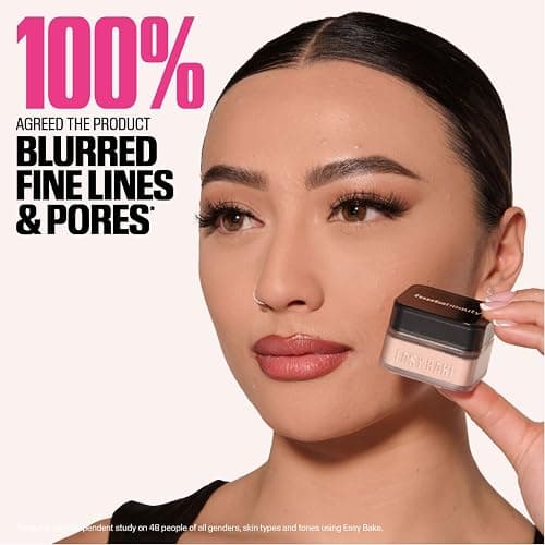 Huda Beauty Baby Bake Mini Easy Bake Loose Baking & Setting Powder - Pound Cake (fair, light, medium, and tan skin tones.) .21 Oz / 6g. thumbnail 9