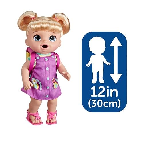Baby Alive Time for School Baby Doll Set, 12 Inch, Back to School Toys for Girls & Boys, Blonde Hair, Preschool Gifts for Kids, Ages 3+ (Amazon Exclusive) thumbnail 7
