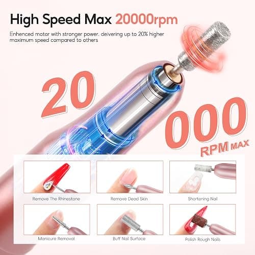 Peacecolor 83Pcs Gel Nail Polish Kit with U V Light and Drill, 56 Colors All Seasons Soak Off Gel Polish Set Cat Eye Gel with Matte/Glossy Glitter Base Top Coat Manicure Nail Kit Gifts for Women Girls thumbnail 6