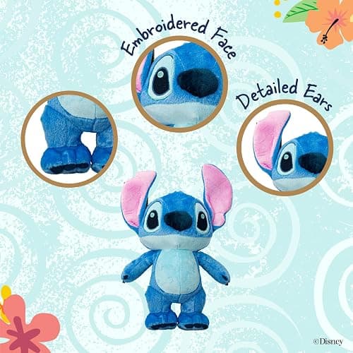 Disney Baby Lilo & Stitch Soft Huggable Stuffed Animal Cute Plush Toy for Toddler Boys and Girls, Gift for Kids, Blue Stitch 15 Inches thumbnail 4