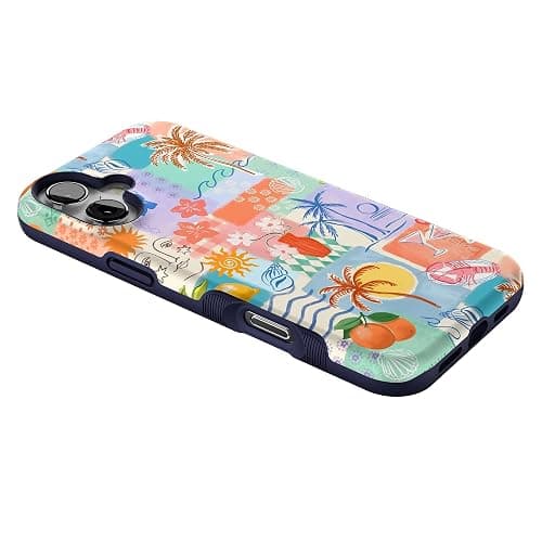 Casely iPhone 16 Case | Tropical Heat | Beachy Collage | Compatible with MagSafe | Bold Protective Design thumbnail 7