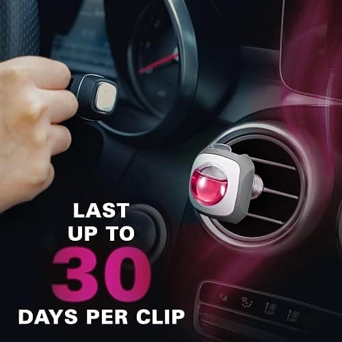 Air Jungles Honey Peach Scent Car Air Freshener Vent Clip, 6 Count Long Lasting Up to 180 days, Natural Essential Oil Car Fragrance for Women and Men, Odor Eliminator - 4ml Each thumbnail 7