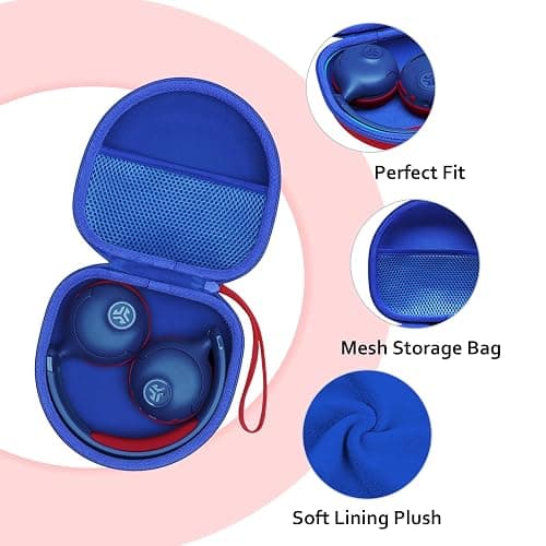 Kids Headphones Case for Spiderman/iClever Etc Headphone,Red+Blue,Case Only | Compatible with eKids Spiderman/iClever BTH12 HS19 BTH20 BTH22 BTH26/Candy Bila/Acer/MIDOLA/JoySpark/ADOOPE Etc Kid Headphone thumbnail 4
