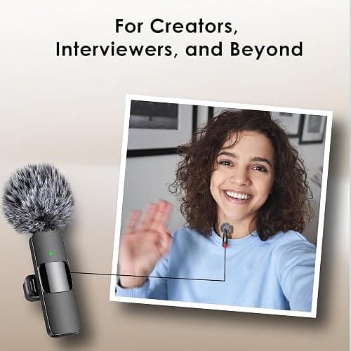 Mini Mic Pro (Newest Model) - Original Wireless Microphone for iPhone, iPad, Android, Lavalier Microphone for Video Recording - iPhone Mic Crystal Clear Recording with USB-C for Podcast Microphone - Black thumbnail 5