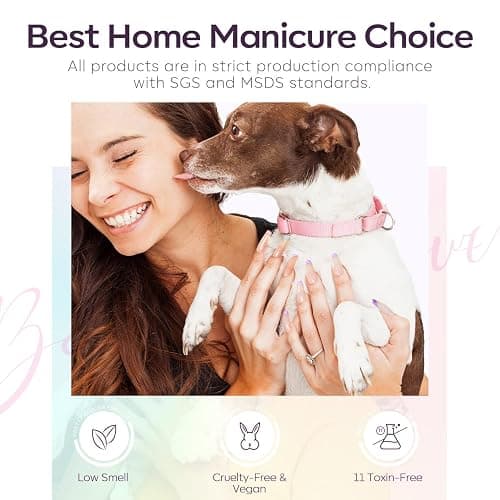 Modelones Gel Nail Polish 6 Colors Pastel Pink Blue Gel Polish Set Soak Off Purple Nude Nail Gel Nail Art DIY Manicure Salon and Home for Women thumbnail 9