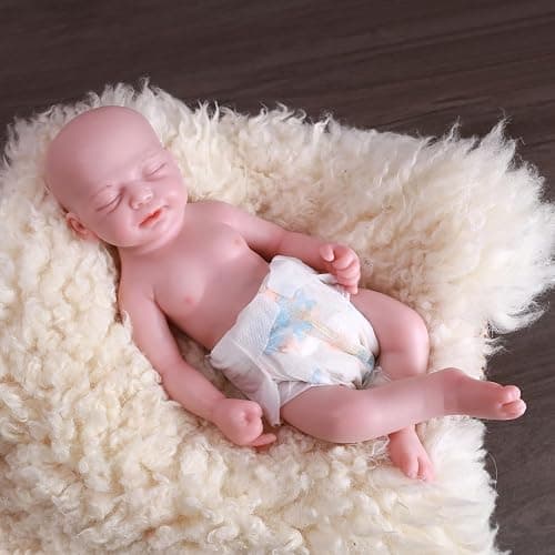 SERENDOLL 18.5 inch Realistic Full Silicone Baby Doll Can Drink Water, Lifelike Reborn Baby Dolls, Toy, and Collectible Bald Boy (Drinkable Boy) thumbnail 3