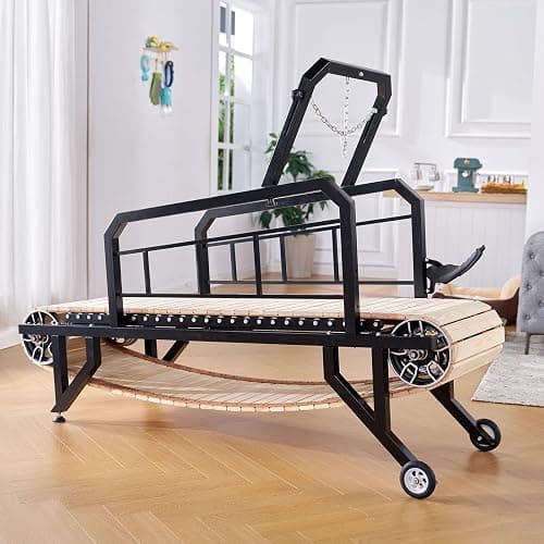 Albott Dog Treadmill for Large & Medium Dogs with Pace Adjustbable Brake and Roller Wheels, Enlarged Indoor Slatmill for Dogs to Keep Fit and Healthy, Up to 330 Lbs thumbnail 8