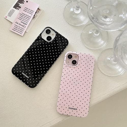 Reownest for iPhone 17 Pro Case,Cute Polka Dot Aesthetic Phone Cover-Pink | Simple Stylish,Soft TPU Shockproof Protective Phone Case,for Women Girls thumbnail 8