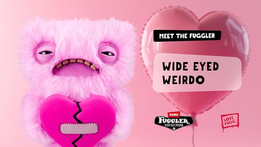 Fuggler Love Fugg by ZURU Funny Ugly Monster, Plush, Collectible, Toy (Love Fugg - Refres-Pink) thumbnail 7