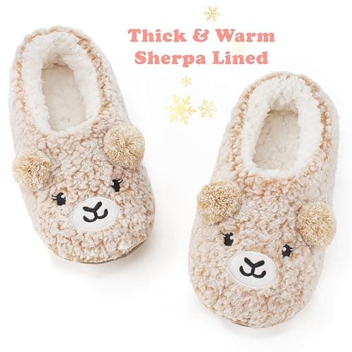 cosyone1997 Cute Animal Slippers for Kids Girls Women, Fuzzy House Socks with Soft Anti-Skid Soles - Unique Gifts for Mom and Animal Lovers! thumbnail 3