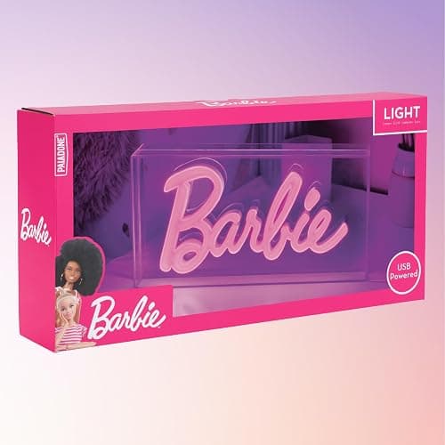 Paladone Barbie Logo LED Neon Pink Sign, Officially Licensed Barbie Merchandise and Room Decor thumbnail 6