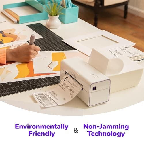 Rollo 4x6 Direct Thermal Shipping Labels - 500 Fanfold Pack | Commercial Grade 4x6 Thermal Paper Labels for Shipping Packages, Perforated with Strong Adhesive thumbnail 6