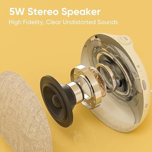 Wake Up Light Sunrise Alarm Clock,White Noise Machine with 30 Soothing Sounds,Stepless Dimmer Digital Alarm Clock Bedside Night Light 12 Colors, Alarm Clocks for Heavy Sleepers Adults/Kids/ Bedroom thumbnail 8