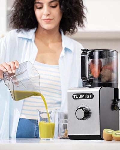 Cold Press Juicer Machines – 6.5'' Large Feed Chute for Whole Fruits & Vegetables, High Juice Yield, Easy To Clean thumbnail 2