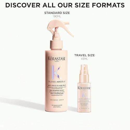 Kerastase Gloss Absolu Anti-Frizz Glaze Milk - Instantly Detangles, Hydrates & Smooths, Eases Blow-Dry, Absorbs Frizz & Fly-Aways, Protects from Heat & Humidity, For Long Hair thumbnail 11
