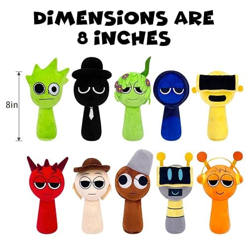 Plush Toys, Horror Games Plushies Toy for Fans, Soft Stuffed Animal Pillow Figure Doll Christmas Birthday Gifts for Adult Kids (20Pcs) thumbnail 3