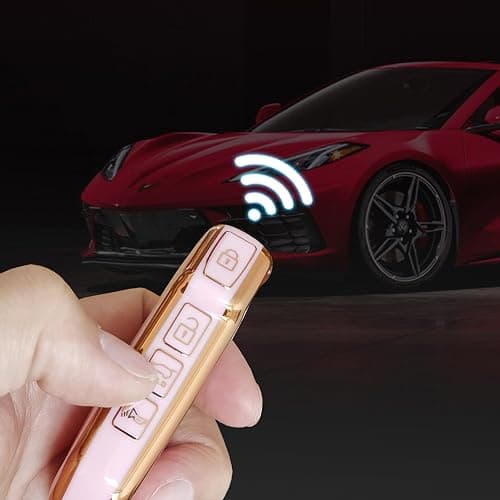TAPAYICA for Kia Key Fob Cover TPU Shell Keychain Fit for Kia Ceed Cerato Forte NIRO Seltos Sorento Soul Sportage Telluride (Pink) thumbnail 5