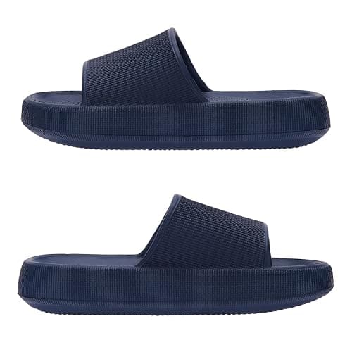 Joomra Pillow Slippers for Women and Men Non Slip Quick Drying Shower Slides Bathroom Sandals | Ultra Cushion | Thick Sole thumbnail 2