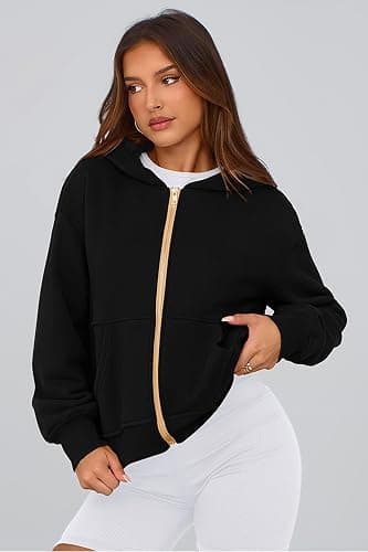 PRETTYGARDEN Hoodies for Women Sweatshirt Zip Up Hoodie Fall Fashion 2025 Trendy Long Sleeve Jackets Winter Clothing Outfits thumbnail 7