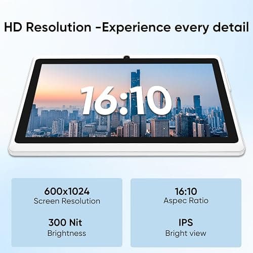 HNVHNV Android 15 Tablet 7 Inch Tablet, 9GB RAM 32GB ROM 1TB Expansion, Quad-core Processor, Dual Camera, 5G/2.4G WiFi, Bluetooth, Parental Control, Drop-Proof Case (Pink) thumbnail 5
