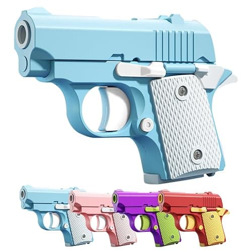 Fidget Gun Toys for Adults, 3D Printed Mini 1911 Small Pistol Toys,A Stress-Relieving Toy Suitable for Relieving ADHD and Anxiety, The Best Gift for Friends (Blue White) - Image 1
