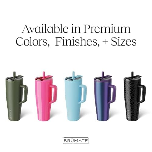 BrüMate Era Flip 40oz Tumbler with 100% Leakproof Covered Straw Lid | Hygienic Covered Straw | Insulated Stainless Steel Water Bottle with Handle | Cup Holder Friendly | BPA-Free (Lilac Dusk) thumbnail 8