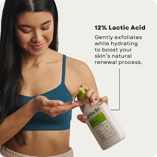 AmLactin Daily Nourish Therapeutic Body Lotion for Dry Skin - No-Scrub Exfoliator and Moisturizer 12% Lactic Acid Lotion, 14.1 oz (Packaging May Vary) thumbnail 4