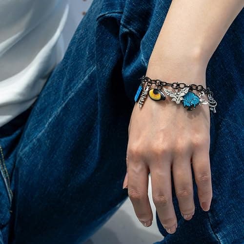 Seekora Avatar Charm Bracelet for Teens and Women, Fantasy-Inspired Jewelry with Enamel Charms, Adjustable Chain, Collectible Wrist Accessory thumbnail 5