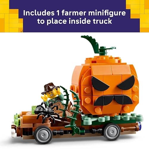 LEGO Jack-O'-Lantern Pickup Truck 40822 | Building Toys for Boys & Girls, Ages 8+, Halloween Decor & Craft, 177 pieces, Gift for Kids thumbnail 5