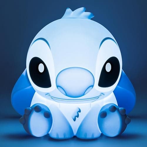 Stitch Squishy Lamp - Officially Licensed Disney Free Standing Desk Light, Gaming Room Decor and Merchandise for Boys and Girls, Nightlight Gift Accessory for Playroom and Bedroom, | Paladone thumbnail 4