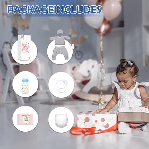 WOOROY Realistic Reborn Baby Dolls Black Boy, 20 Inch African American Newborn Boy Doll, Lifelike Weighted Soft Body, Christmas Birthday Gift for Kids Age 3 + thumbnail 5