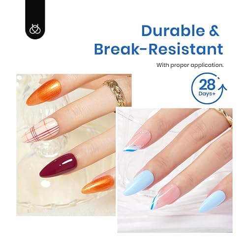 Beetles Gel Nail Tips Almond Medium Shape Nails, 500Pcs Pre Shaped Soft Nail Tips Clear Full Cover False Nails for Gel Nail Polish Soak Off Easy Nail Extensions Press on Nails thumbnail 6