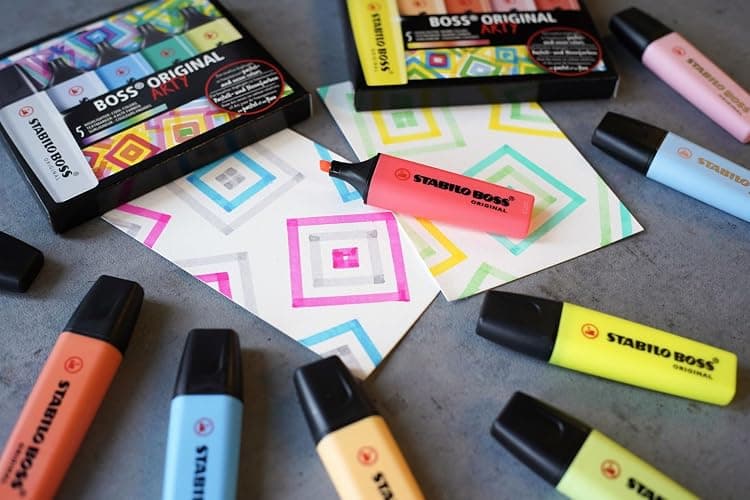 STABILO BOSS ORIGINAL ARTY - Surligneur - Set de bureau x 23 surligneurs Pastel et fluo - Gamme ARTY thumbnail 9