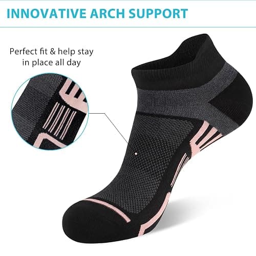 shnn 10/15 Pairs Womens Ankle Socks Lightweight Breathable Casual Low Cut Socks for Women With Heel Tab thumbnail 3