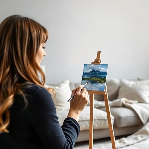 Belle Vous 24 Pack Blank Canvas - 15 x 15cm (6 x 6 inches) - Pre Stretched Canvas Panel Boards - Suitable for Acrylic and Oil Painting Also for Sketching and Drawing thumbnail 2